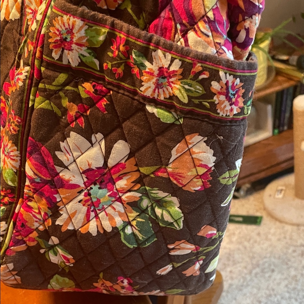 Vera Bradley Floral Quilted Tote Bag - Picture 2 of 5